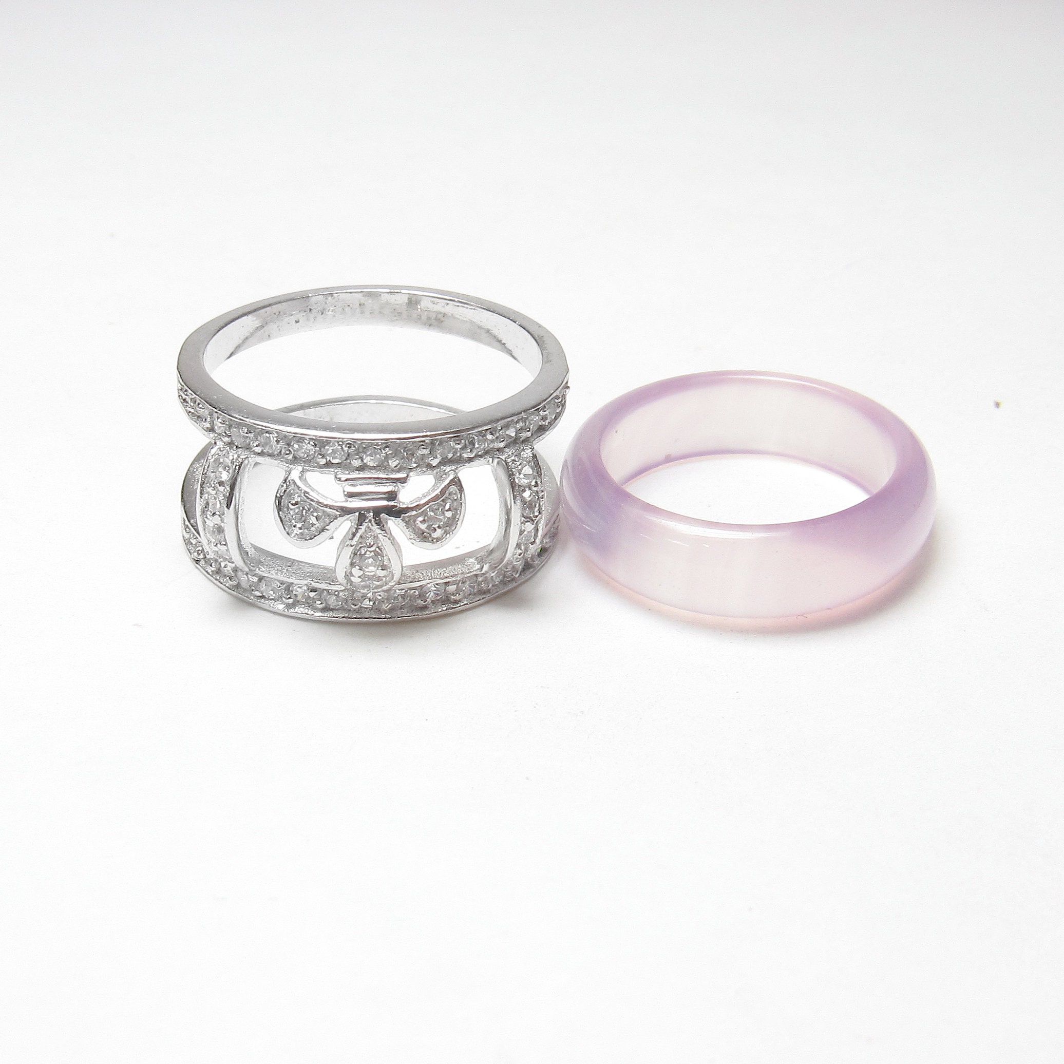 LAUREN G ADAMS Sterling Silver 42 Lab Created Cubic Zirconia Etsy