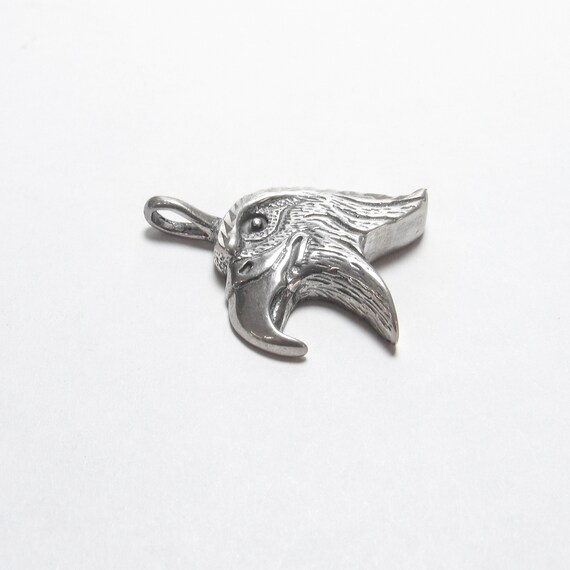 TED OTT Navajo Sterling Silver Detailed Eagle Hea… - image 2