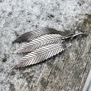 ANTON MICHELSON Nougie デンマーク スターリングシルバー 3枚葉デザイン ブローチピン ヴィンテージ