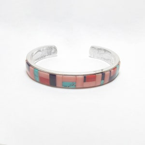 WILBERT MUSKETT JR Navajo Sterling Silver Natural Turquoise, Conch