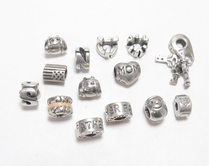 CHAMILIA 14 Charm Lot Set All Sterling Silver and Marked CHAM Etsy