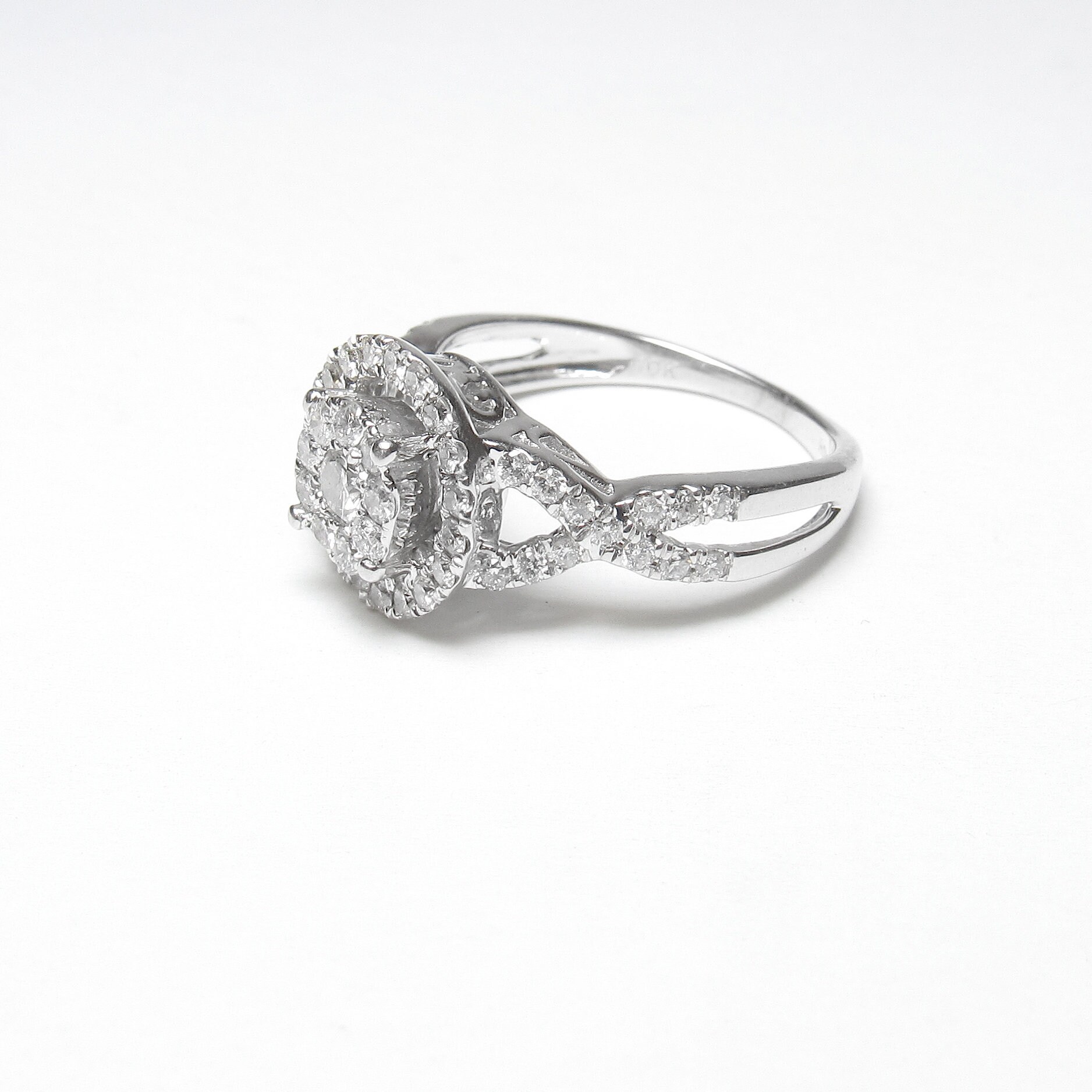 ◇14◇K10&Pt900 デザインリング✴︎used ✴︎ Used] Pt900 diamond ring/US size10/g436-56 | eBay