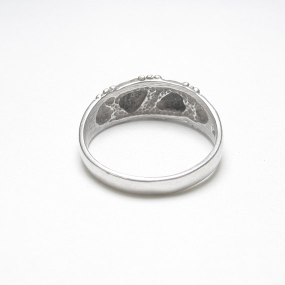 Sterling Silver Detailed Leaf And Berry Design Ri… - image 3