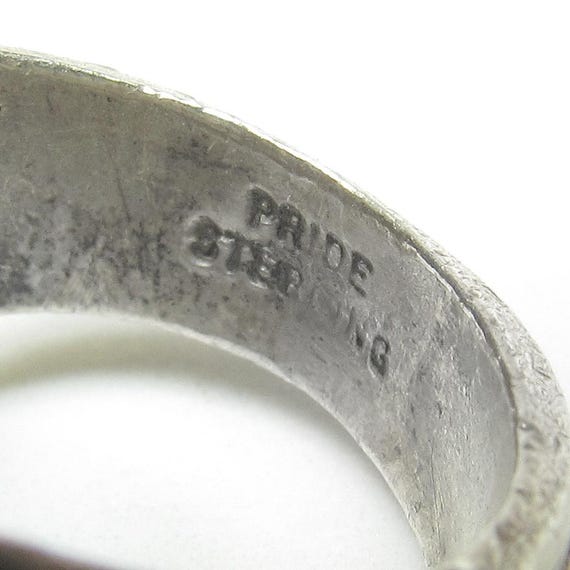 PRIDE Men's Sterling Silver United States USN Navy Ring With PRIDE Men's Sterling Silver United States USN Navy Ring With