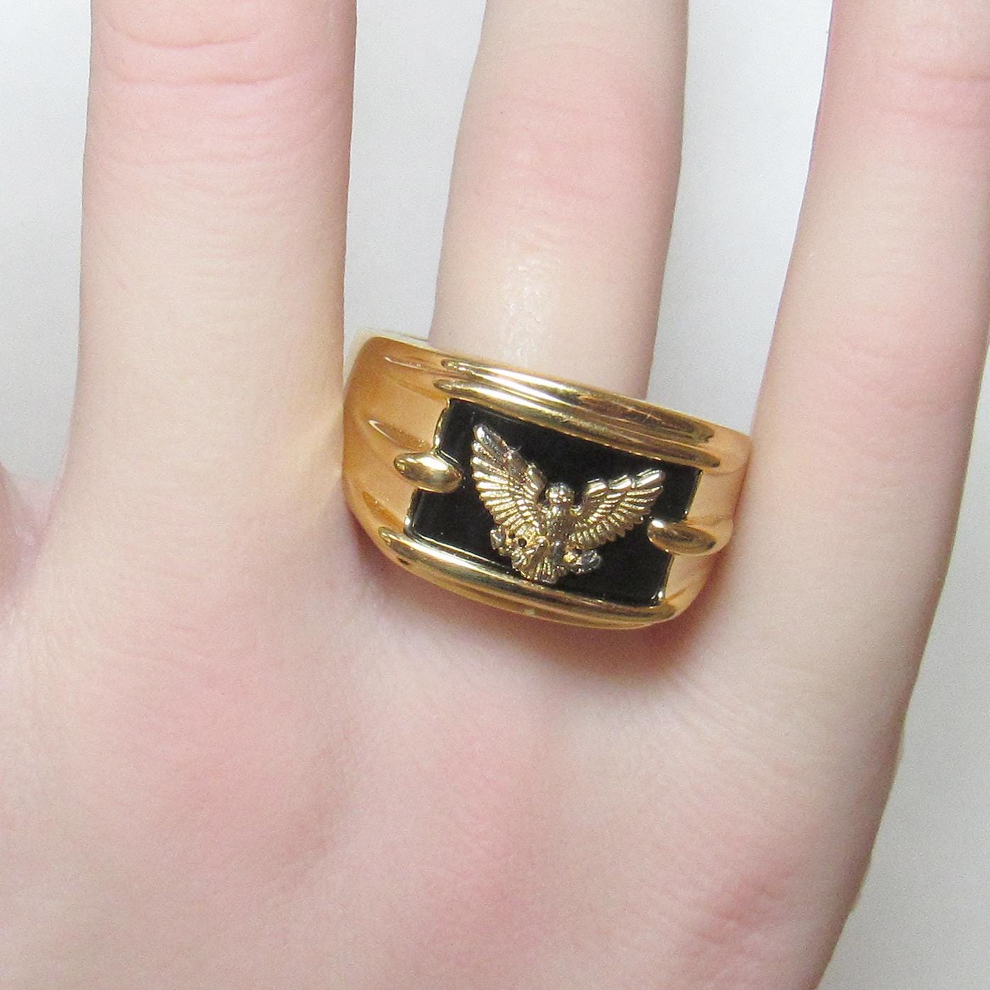 Heavy FRANKLIN MINT Sterling Silver Gold Tone With 14K Yellow Gold 