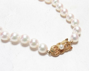 Mikimoto Pearl Necklace - Etsy