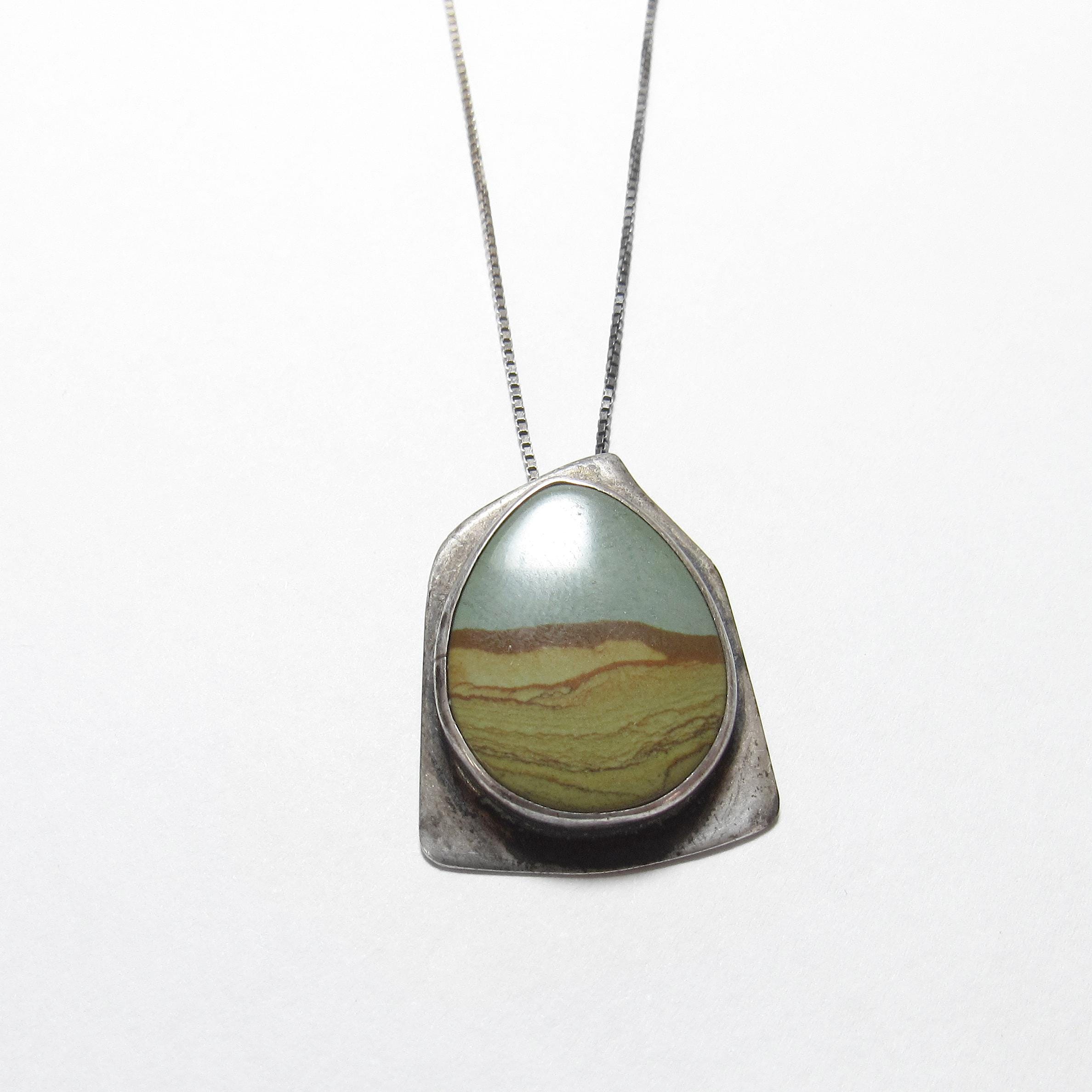MARK MANN Sterling Silver 5.00 Ct Natural Mountain Range Picture