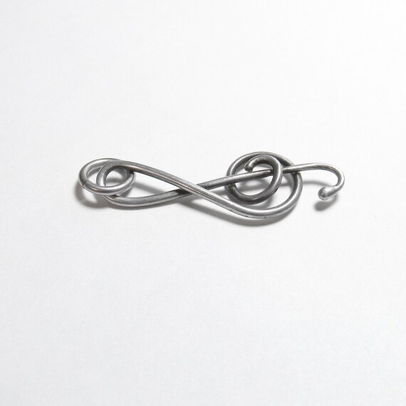 Sterling Silver Basic Treble Clef Musical Pendant… - image 2