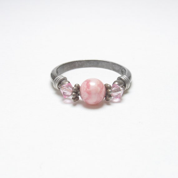 AVON Sterling Silver 1.00 Ct Natural Pink Rhodochr