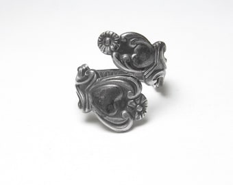 WALLACE Sterling Silver Fancy Floral Design Initial C Spoon