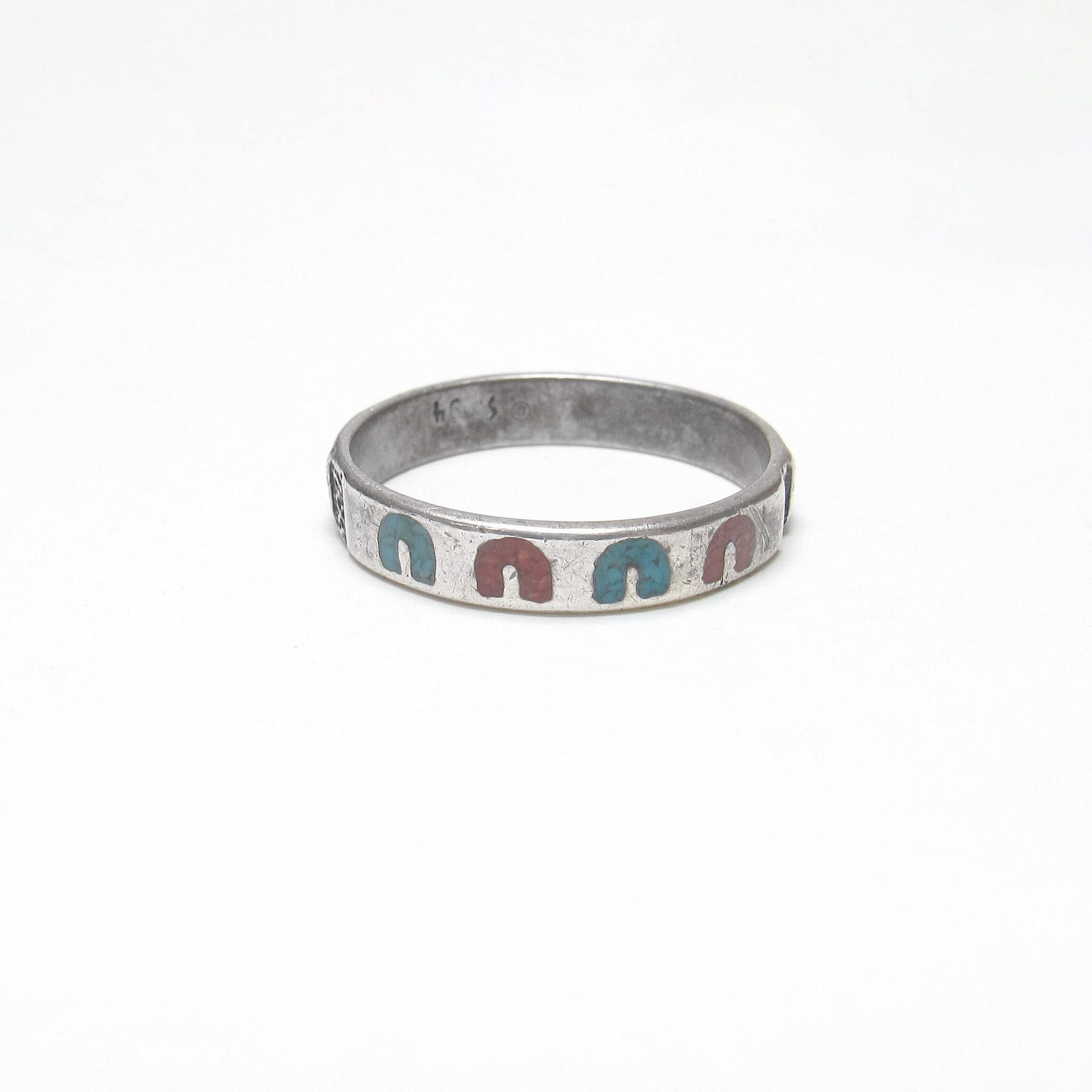 人気アイテムランキング(新品)  Sterling Navajo WERITO SAMPSON Silver Inlay Natural アクセサリー