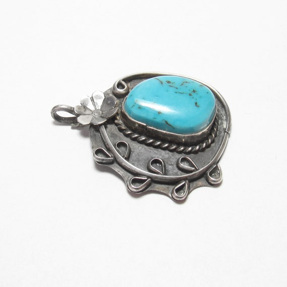 Southwestern Sterling Silver 17.00 Ct Natural Blu… - image 2