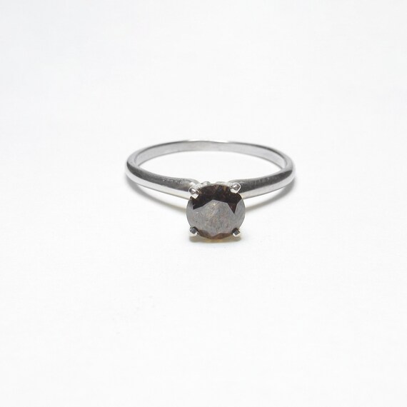 Bague Solitaire Diamant Blanc Traité 14,80 Ct – Argent 925 – Taille 7 – Certifiée IGTLR