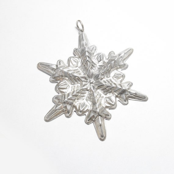 Huge GORHAM Sterling Silver Christmas Snowflake Bl