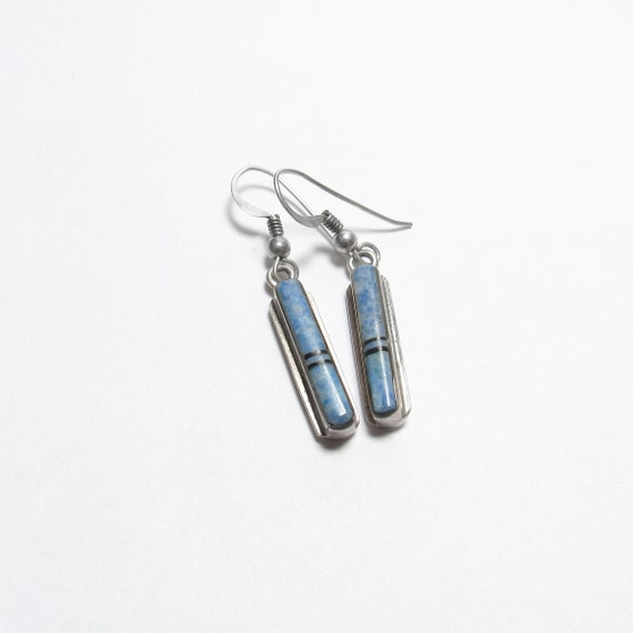 Southwestern Style Sterling Silver Natural Blue L… - image 1