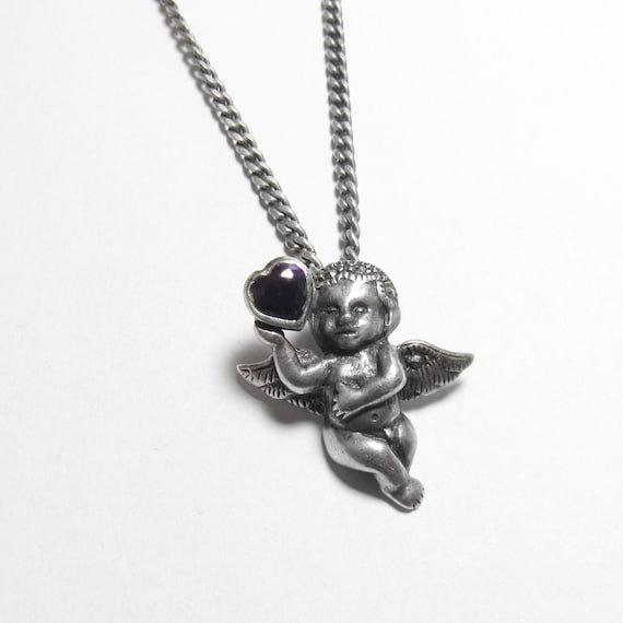 MARSALA Sterling Silver Ct Lab Created Heart Purple Cubic