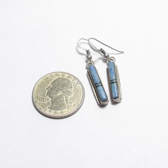 Southwestern Style Sterling Silver Natural Blue L… - image 2