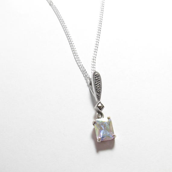 MARSALA Sterling Silver Ct Lab Created Colorful Angel Aura