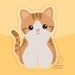 see more listings in the Cute cat stickers section