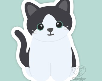 Gray and white bicolor cat magnet, waterproof vinyl car magnet, cute die cut refrigerator magnets, cute cartoon cat locker or fridge magnet