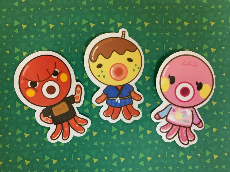 Animal Crossing Octavian Zucker Marina Sticker Pack Animal | Etsy
