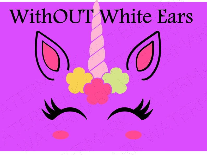 Download Unicorn Head No White Ears Cutout Files For Cricut Svg And Silhouette Studio File Cut Out Stencil Decal Logo Svgs Fantasy Face Decoration Craft Supplies Tools Drawing Drafting