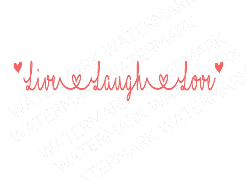 Live Laugh Love Cutout Files For Cricut Svg And Silhouette Studio File Cut Out Stencil Decal