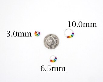 Rainbow Rounders, Beaded Stitch Markers for Knitting