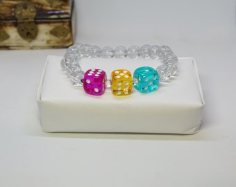 Pan Pride: a flag-based dice pride bracelet