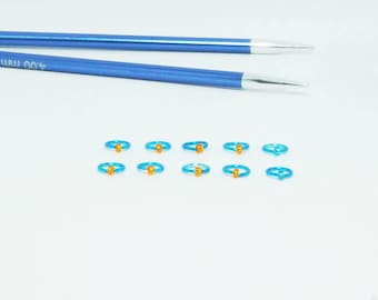 She Uses Tangerines: stitch markers for 4mm needles or smaller