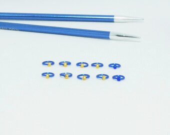 Fields of Gold: stitch markers for 4mm needles or smaller