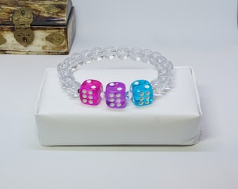 Androgyne: a flag-based dice pride bracelet