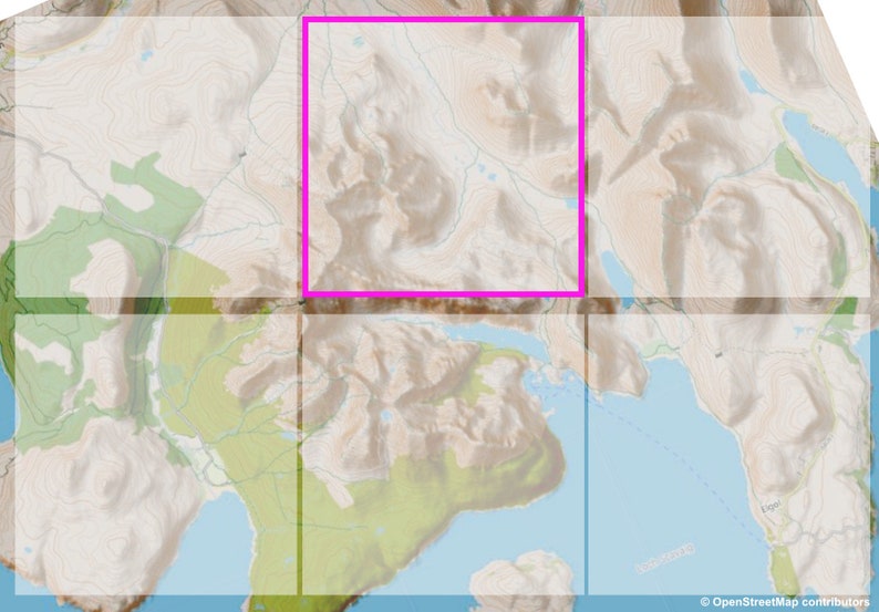 Isle of Skye Map Print / Cuillin Ridge Contour Map Art / Mountain Print ...