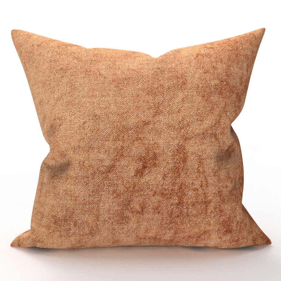 DECORATIVE THROW PILLOW Cover Copper Velvet Textured Pillow Etsy