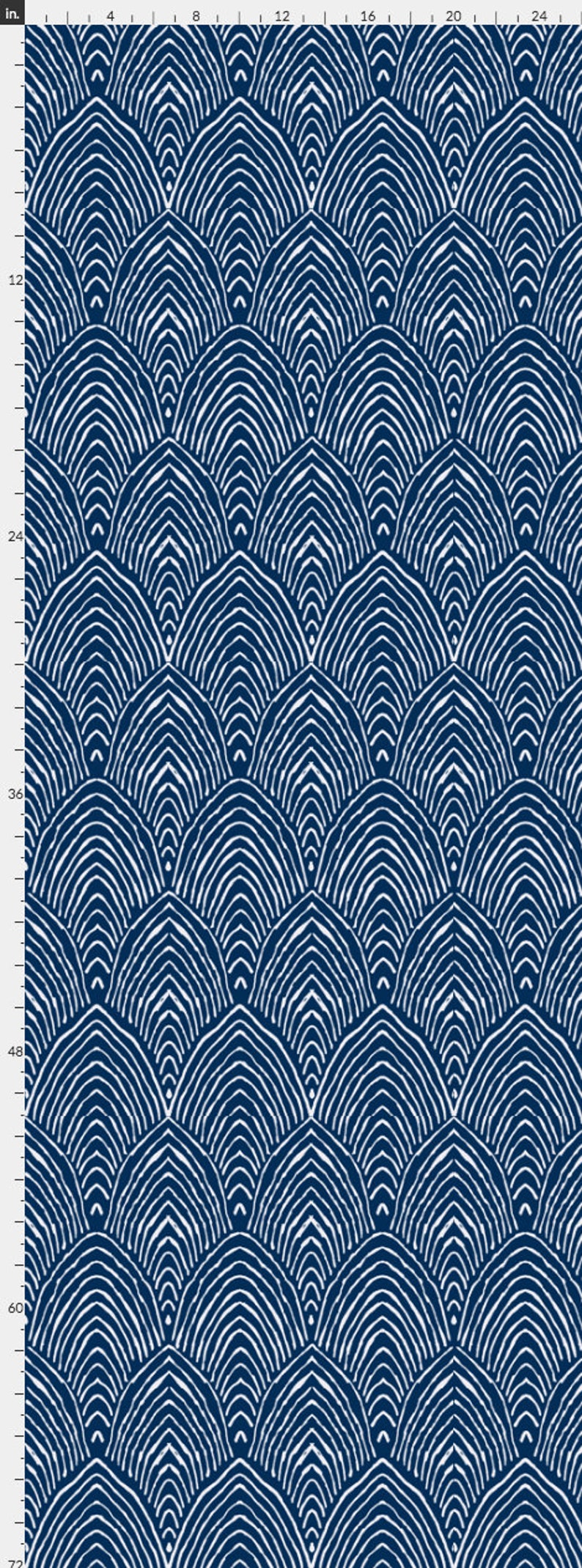 Navy White Abstract Print Wallpaper Removable Abstract Etsy