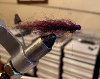 Mosca De Pesca Tipo Sanguijuela Marrón, Tamaño 8 - Ideal Para Pesca De Bass, Salmón Y Trucha