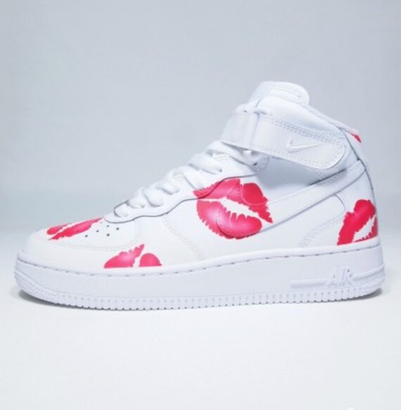 pink air force ones custom