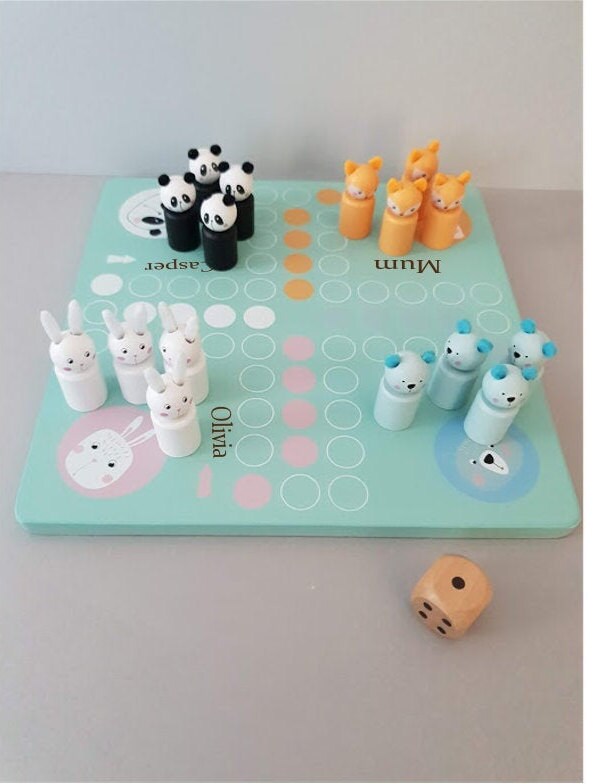 Personalised Animal Ludo Game Games for Kids Birthday Gift - Etsy Norway