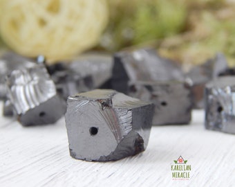 Elite shungite beads 10mm or 0,39 inch size, shungite nugget, shungite beads jewelry making,shungite beads for handmade