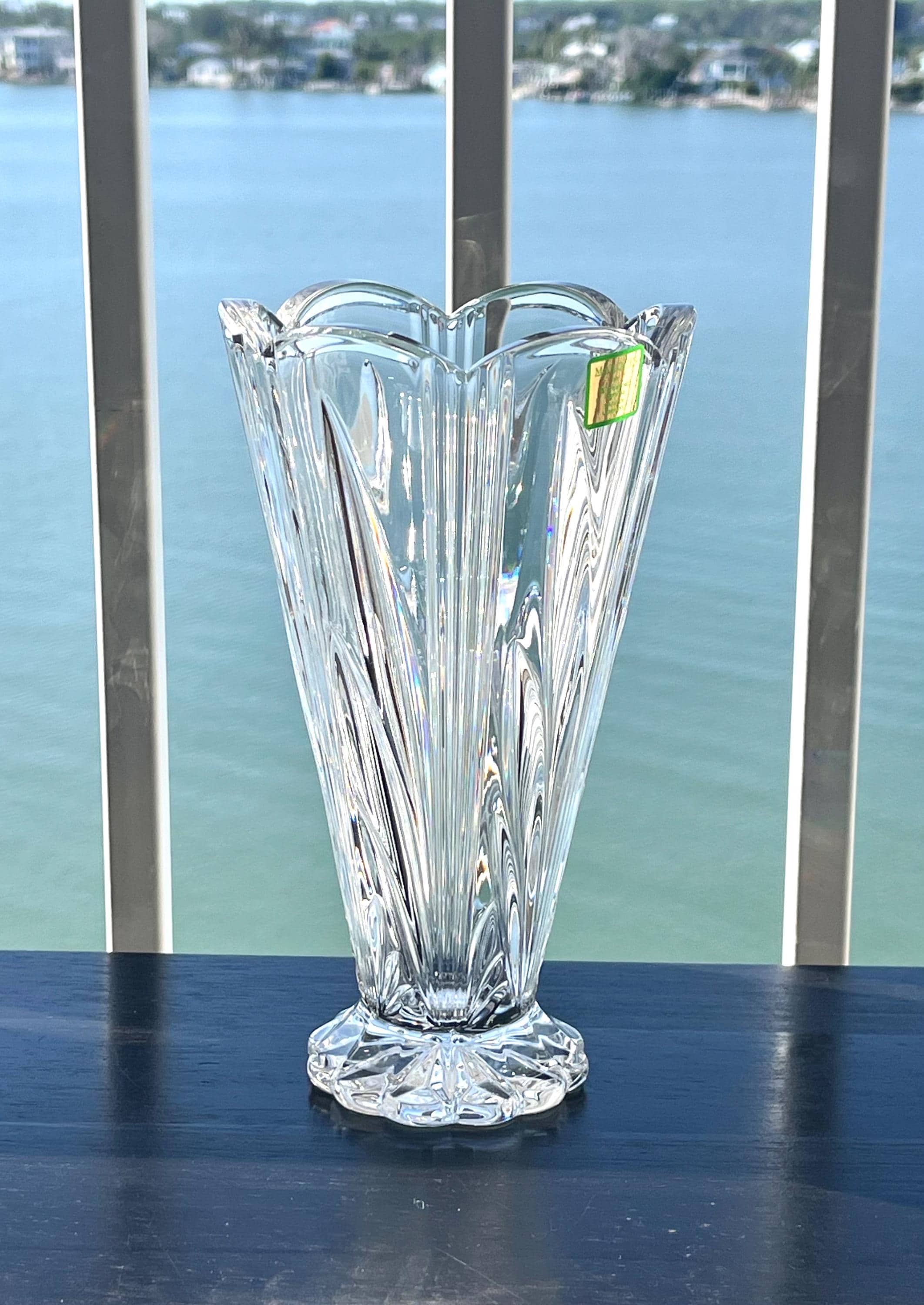 Waterford 14 in Crystal Vase - Etsy