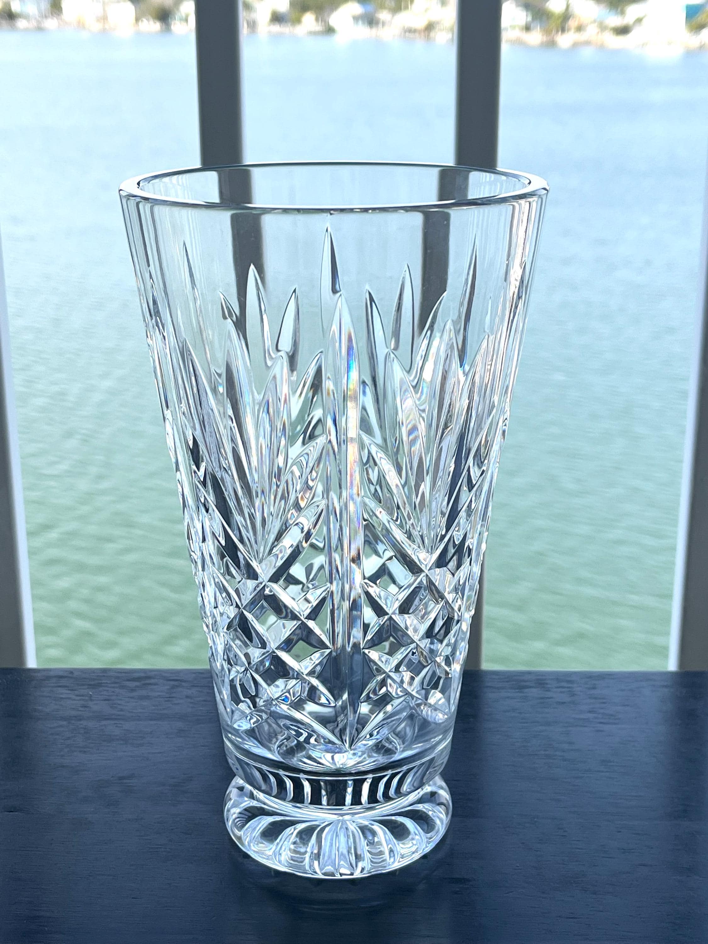 Waterford 14 in Crystal Vase - Etsy