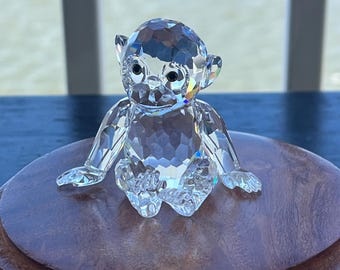 Swarovski Crystal Monkey - Etsy Israel