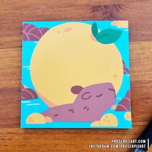 Capybara Citrus Memo Pad ,, 10x10cm Notepad