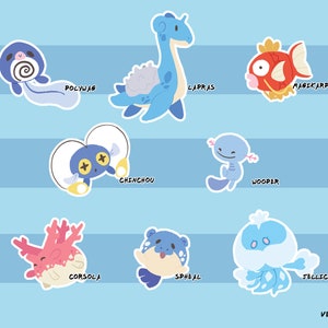 Pokemon Pick Your Own Sticker Pack – proserpiiart