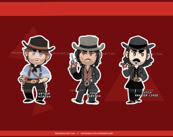 Cute Cowboy Horse Adventures Stickers