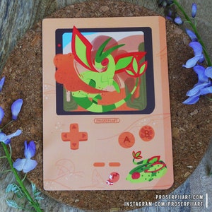 Flygon Gameboy-Style A6 Postcard and A4 Print
