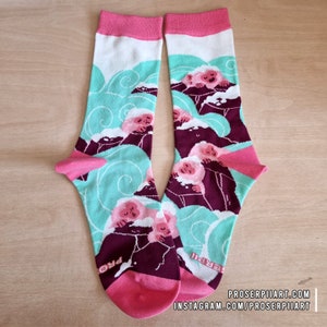 Calcetines Macaque Onsen, calcetines de algodón unisex, calcetines para hombres y mujeres, lindos calcetines coloridos de animales, calcetines de mono, mono de nieve