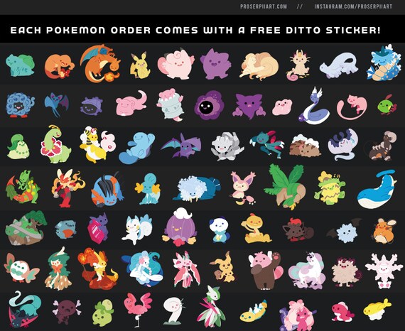 Pokemon Unova Stickers