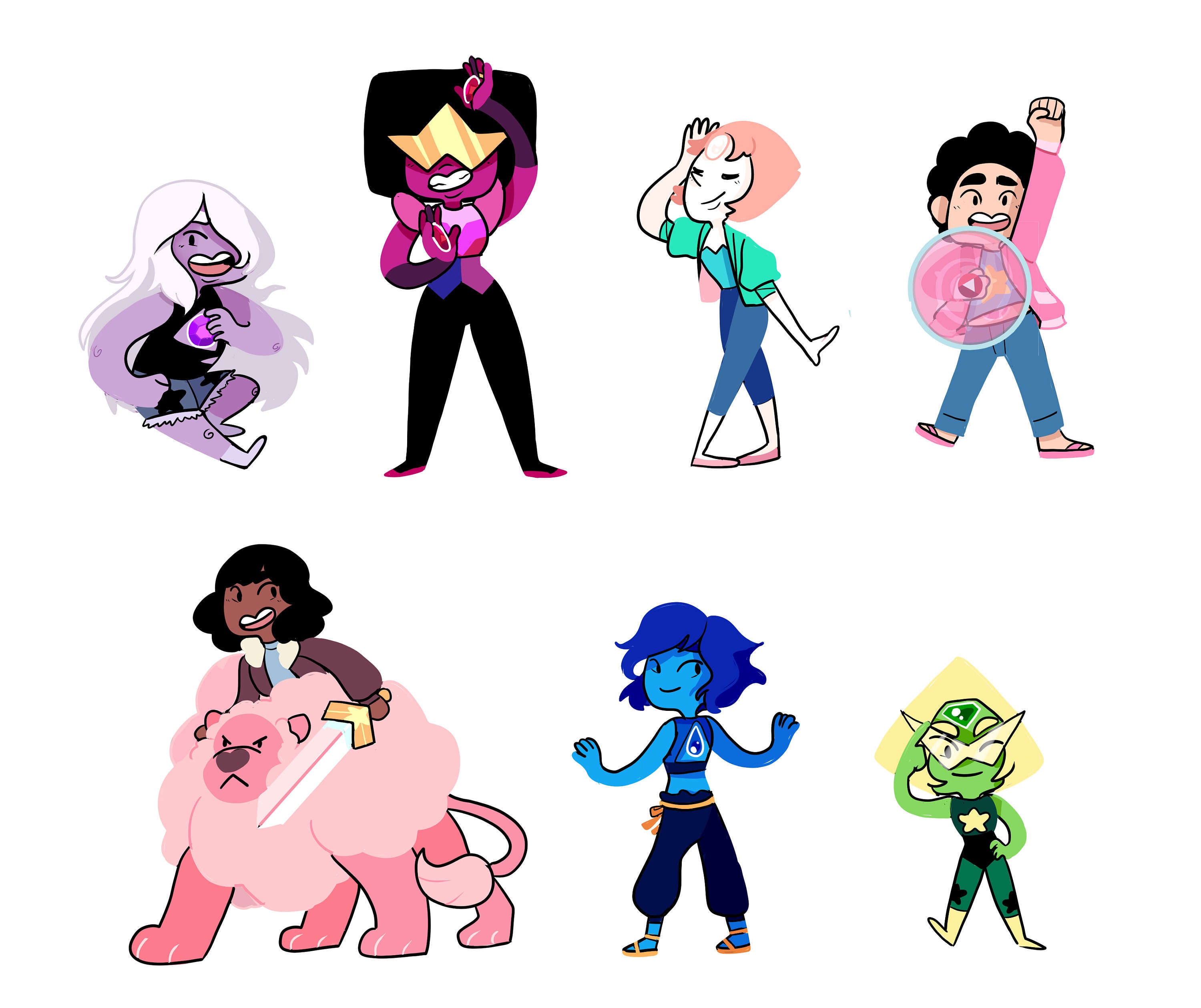steven universe stickers sticker pack sticker sheet etsy canada