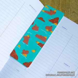 Capybara and Citrus Bookmark